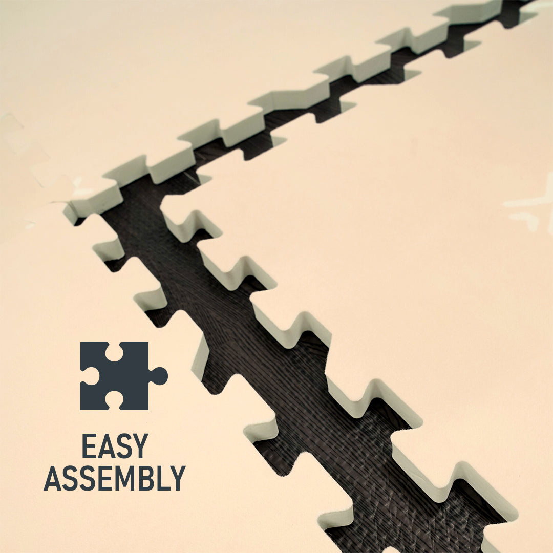 Flow - Premium Foam Flooring 24" x 24" x 14mm - Willow Suede (6 Pack)