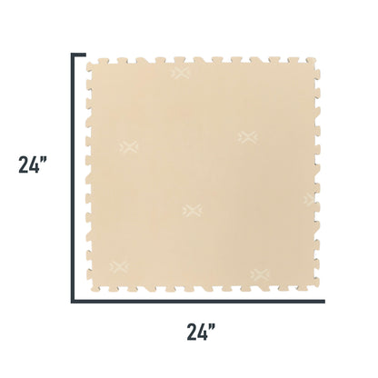 Flow - Premium Foam Flooring 24" x 24" x 14mm - Willow Suede (6 Pack)