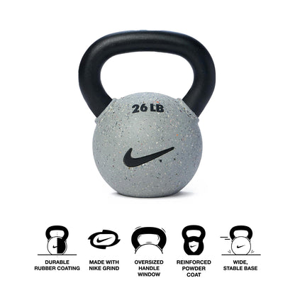 Nike Rubber Coated Kettlebell - Wolf Grey Particle